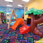 Kidstopia indoor playground Las Vegas slide