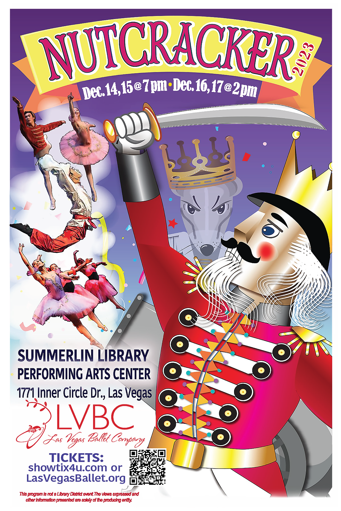 LVBC Nutcracker 2023 4x6 flyer or postcard