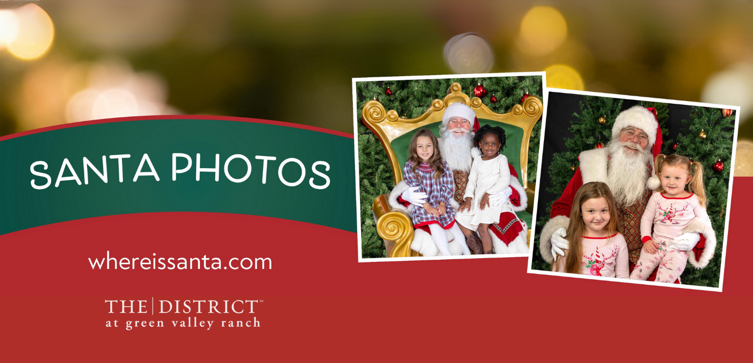 Santa Photos at the District in Green Valley