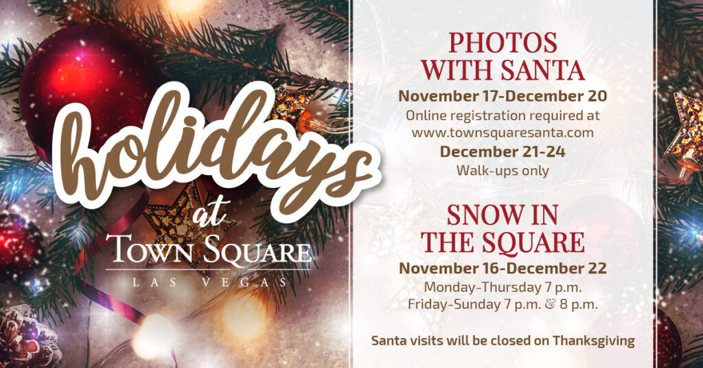 Holidays at Town Square | Snow and Photos with Santa