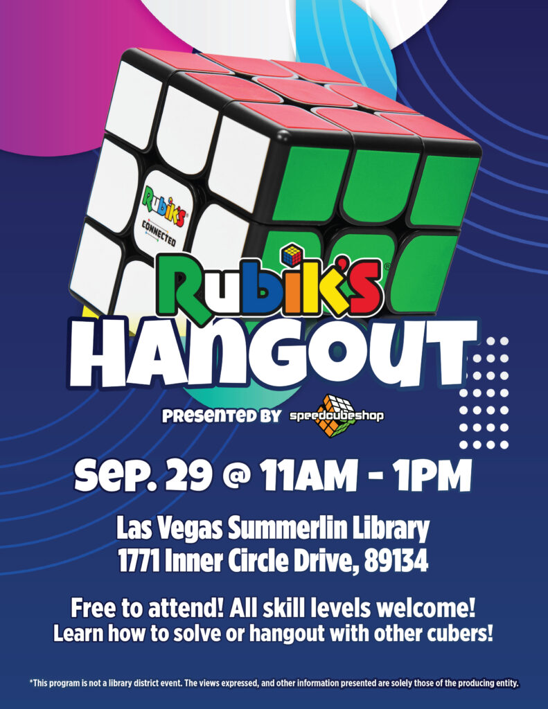 Rubik’s Hangout | Summerlin Library