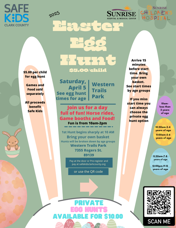 Safe Kids Clark County 2025 Easter Egg Hunt