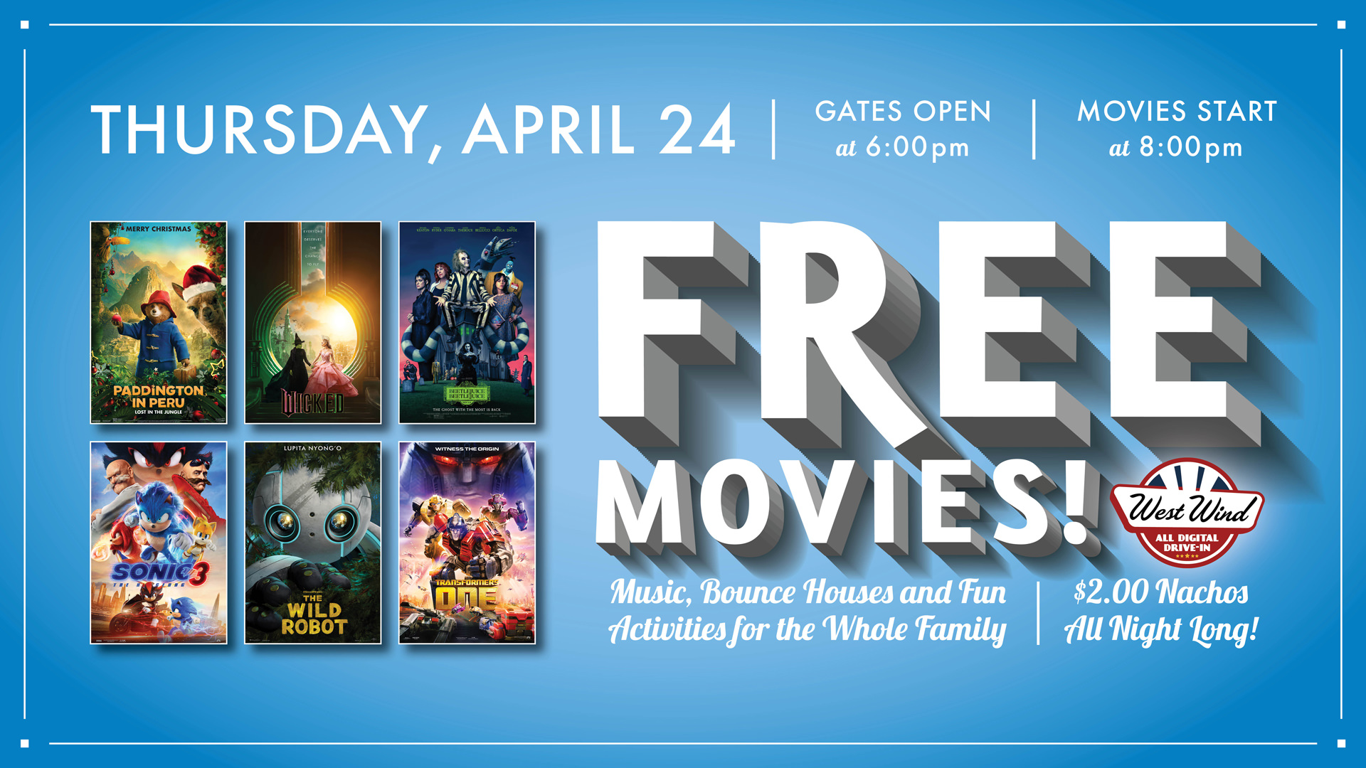 Free Movies on April 24th