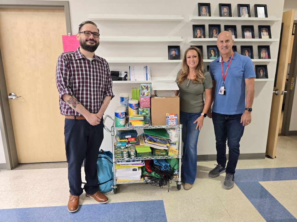 School Supply donation to Doral Academy Red Rock Elementary