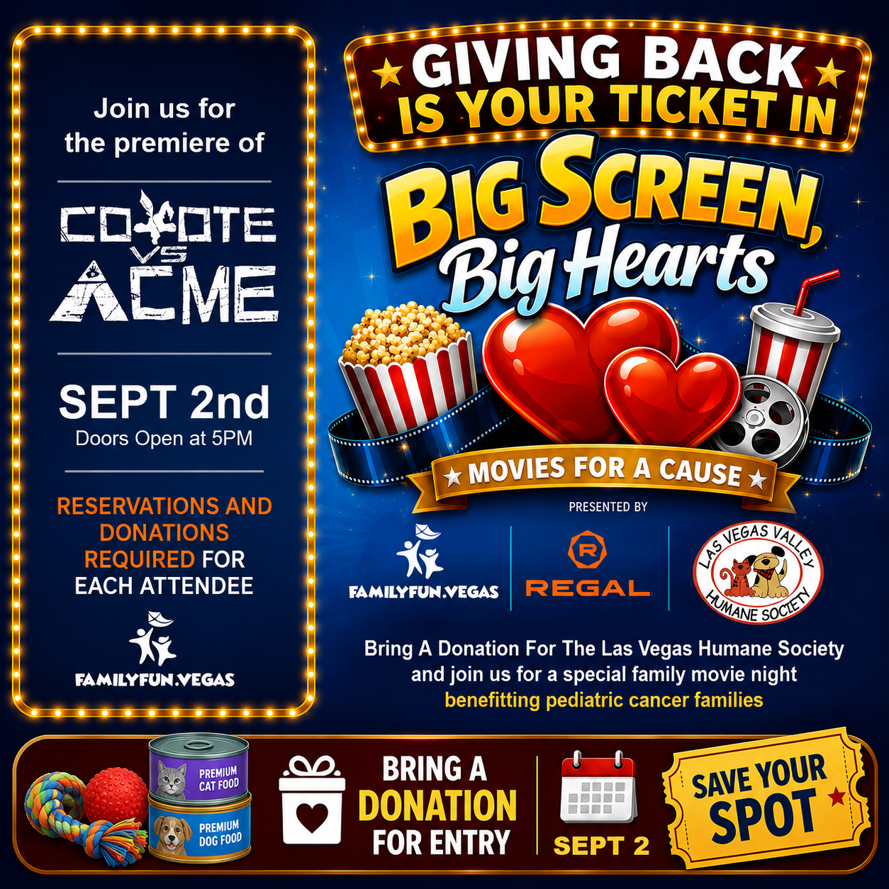 Big Screens, Big Hearts Coyote vs Acme