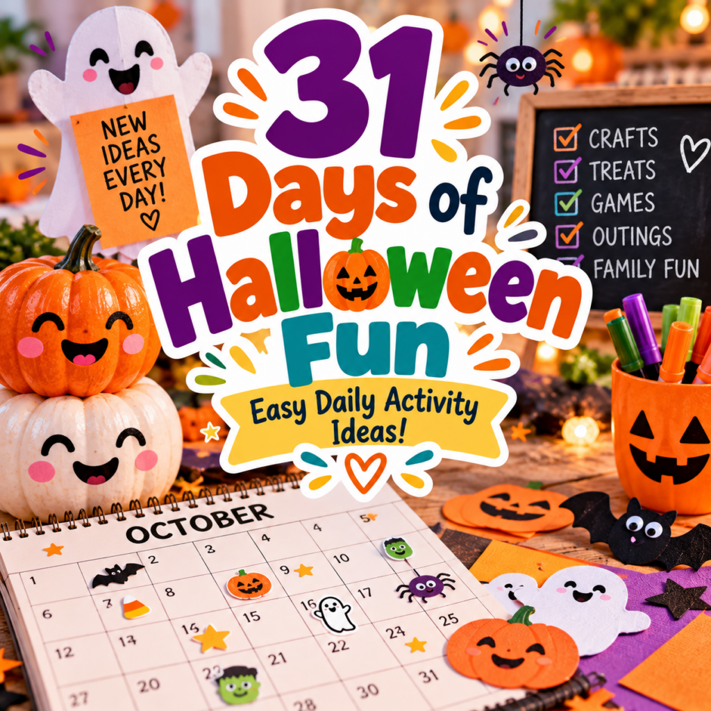 31 Days of Halloween Fun: Easy Daily Activity Ideas