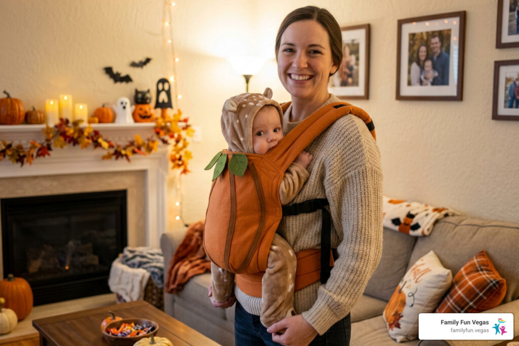 Baby carrier family Halloween costume