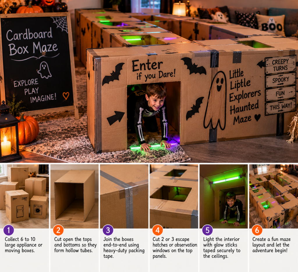 Cardboard Box Maze