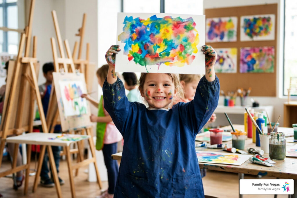 girl with painting