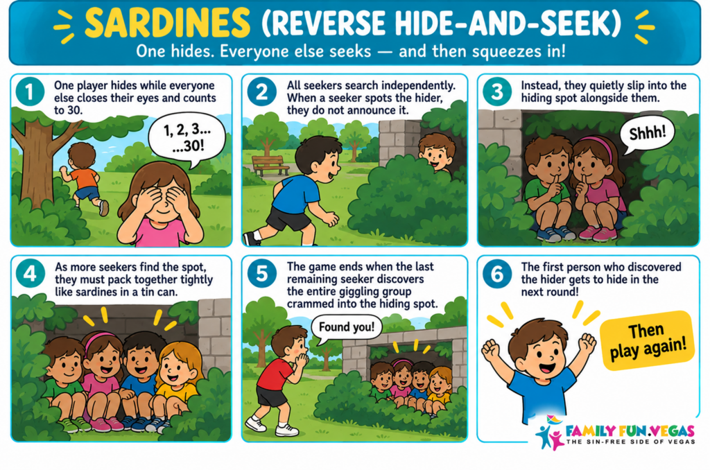 Sardines Park Game Instructions