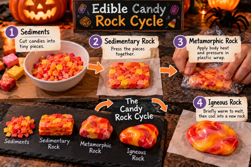 Edible Candy Rock Cycle