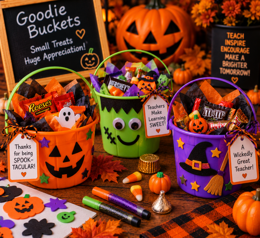Goodie Buckets for Halloween