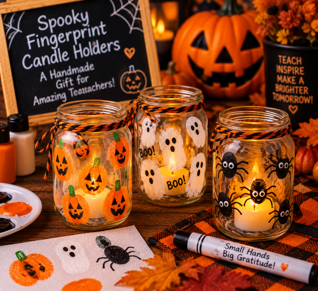 DIY Spooky candles for kids